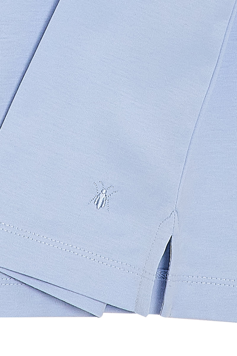 Baby Blue Zipper Polo t-shirt – Mercerized Supima