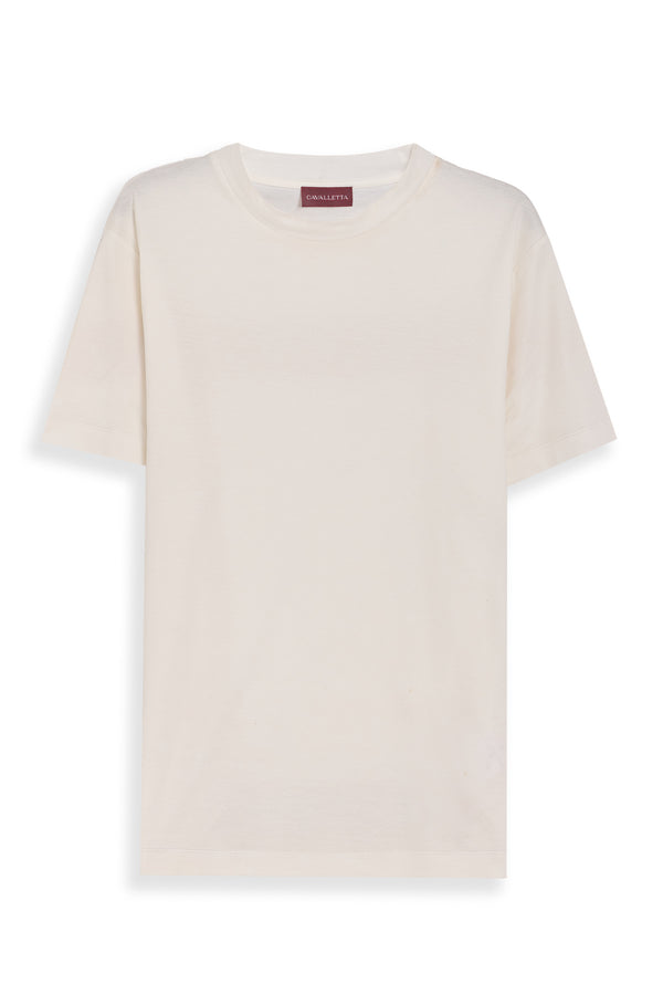 White Mercerized Supima T-shirt
