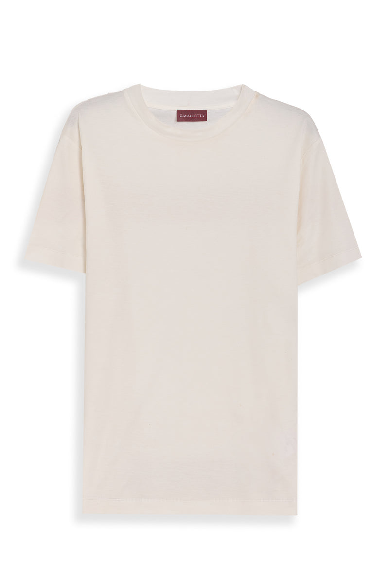 White Mercerized Supima T-shirt