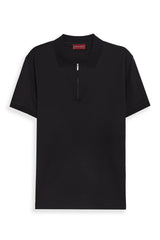 Black Polo Zipper Polo t-shirt – Mercerized Supima