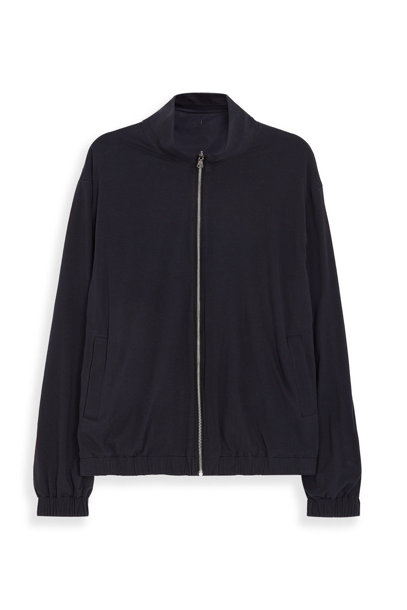 Navy Marfil Windbreaker – Double-Sided Kiton Fabric