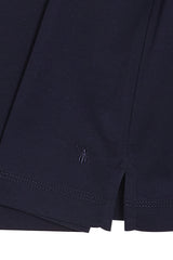Navy Polo Zipper Polo t-shirt – Mercerized Supima