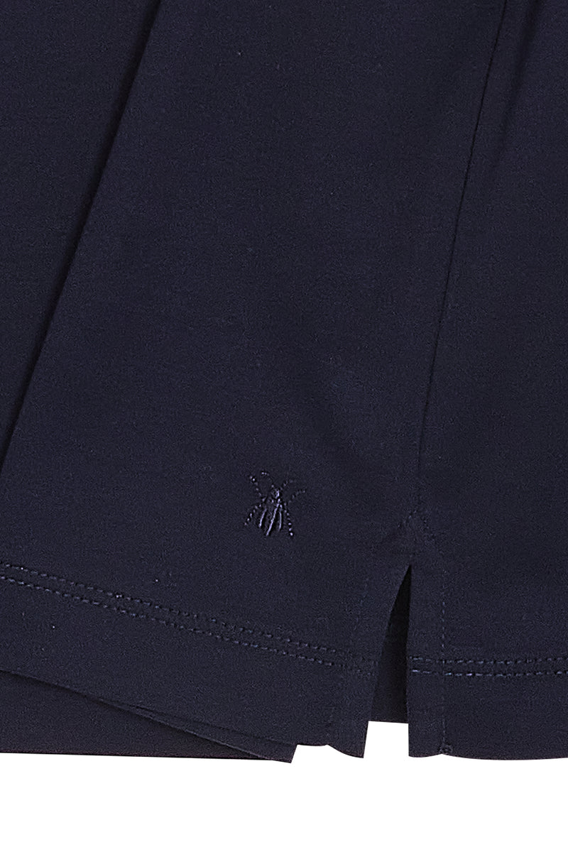 Navy Polo Zipper Polo t-shirt – Mercerized Supima