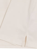 White Polo Zipper Polo t-shirt – Mercerized Supima