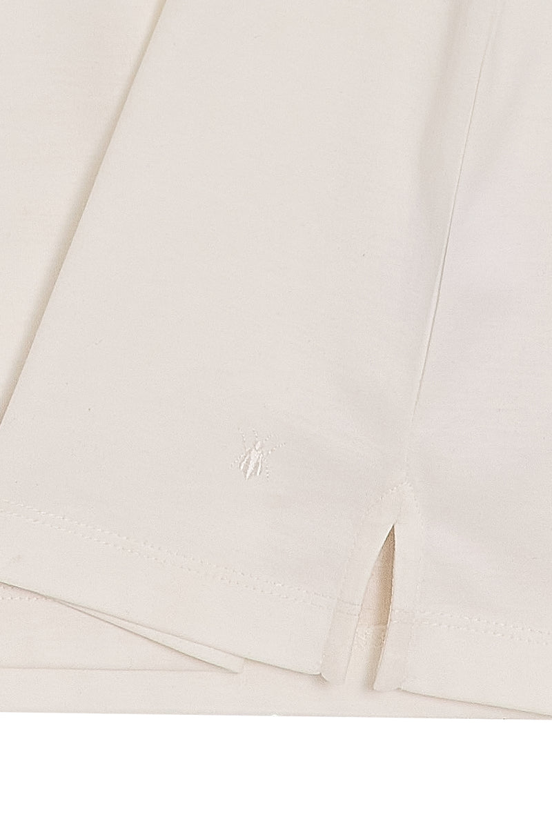 White Polo Zipper Polo t-shirt – Mercerized Supima