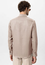 ANTIOCH | 100 % Linnen Overhemd – Beige