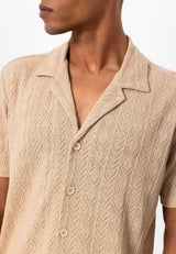 ANTIOCH | Gedessineerde Overhemd – Creme