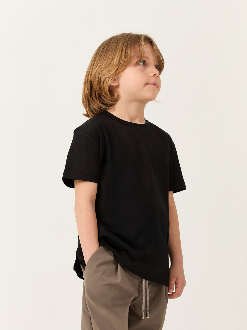 Cavalletta Kids T-shirt – Mercerized Supima Black