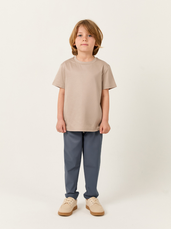 Cavalletta Kids T-shirt – Mercerized Supima Sand