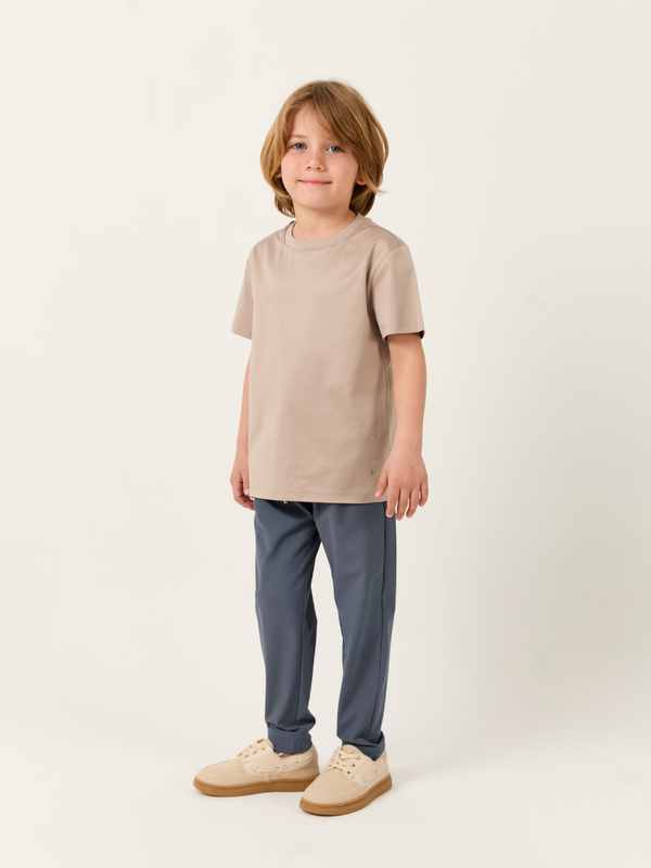 Cavalletta Kids T-shirt – Mercerized Supima Sand