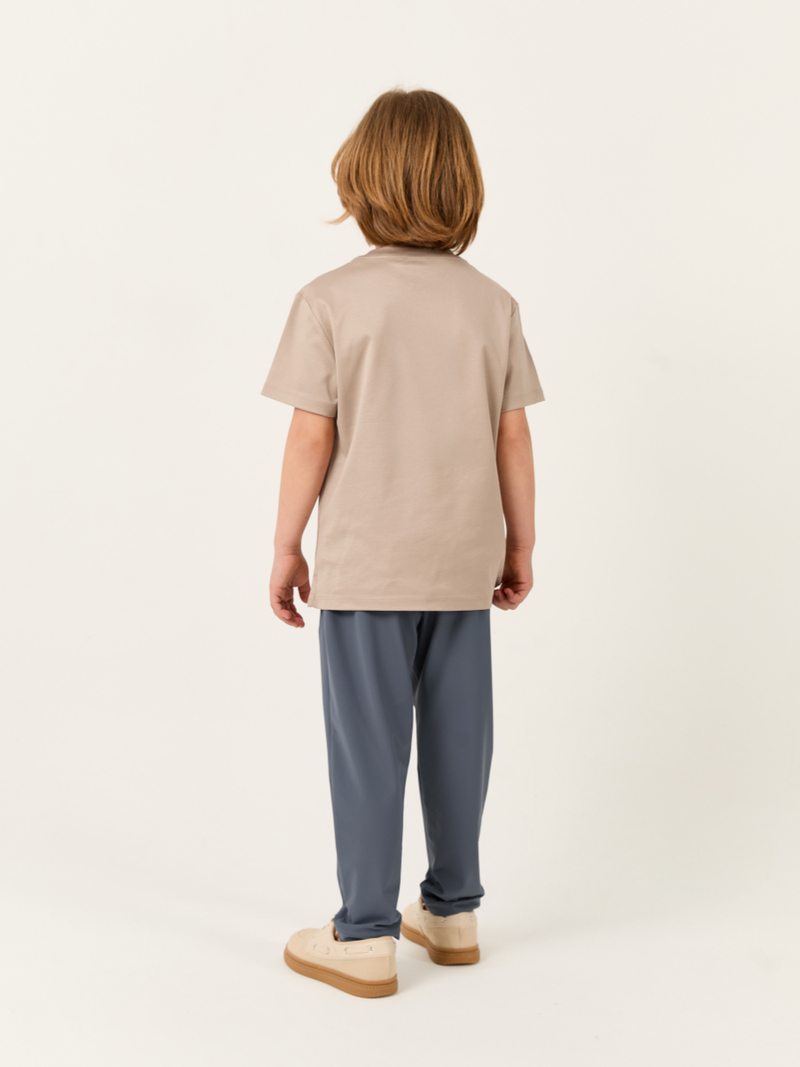 Cavalletta Kids T-shirt – Mercerized Supima Sand