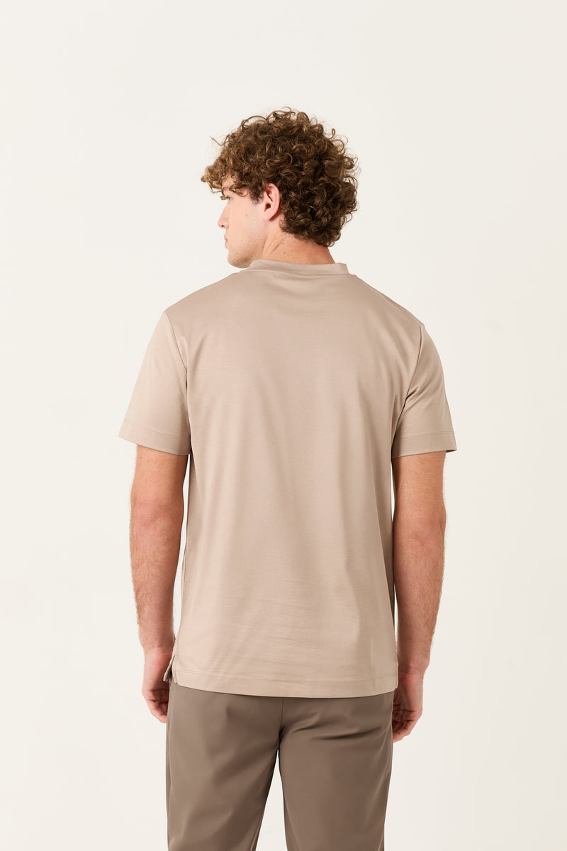Sand Mercerized Supima T-shirt