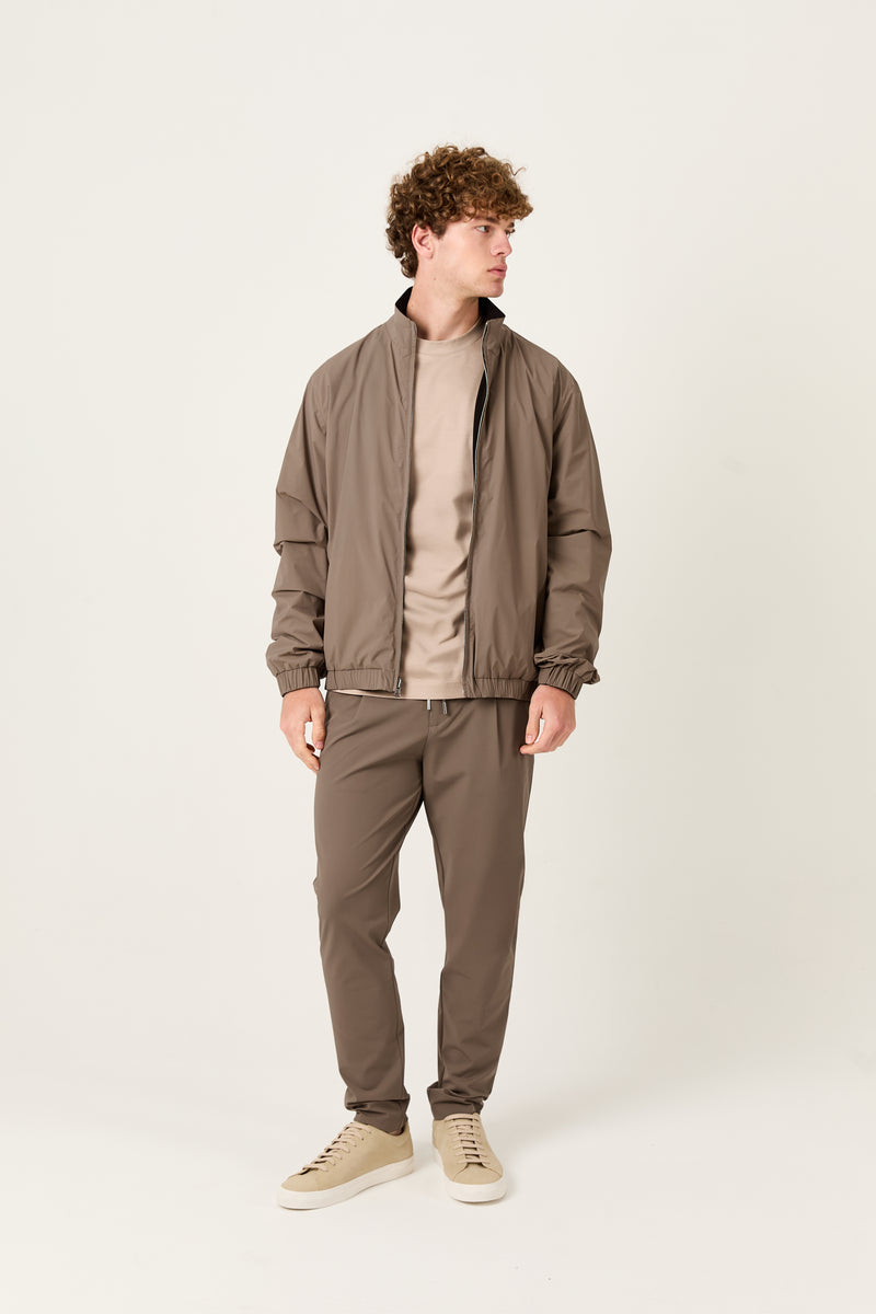 Sand Marfil Windbreaker – Double-Sided Kiton Fabric