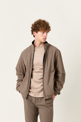 Sand Marfil Windbreaker – Double-Sided Kiton Fabric