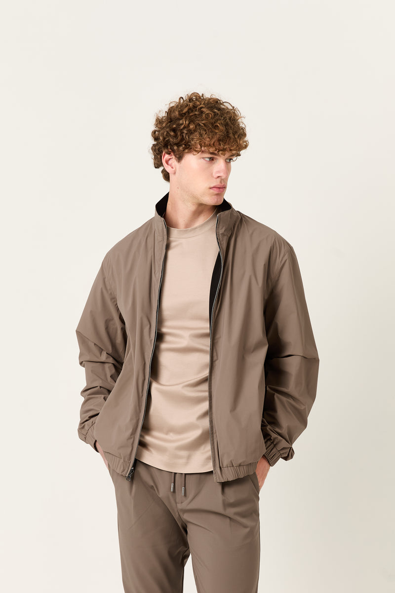 Sand Marfil Windbreaker – Double-Sided Kiton Fabric