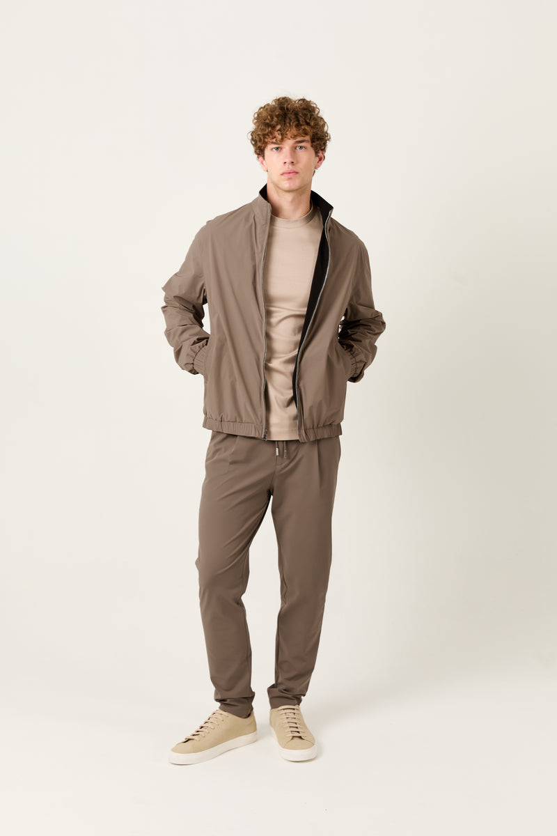 Sand Marfil Windbreaker – Double-Sided Kiton Fabric