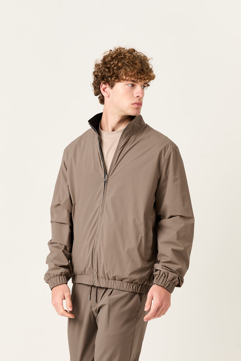 Sand Marfil Windbreaker – Double-Sided Kiton Fabric