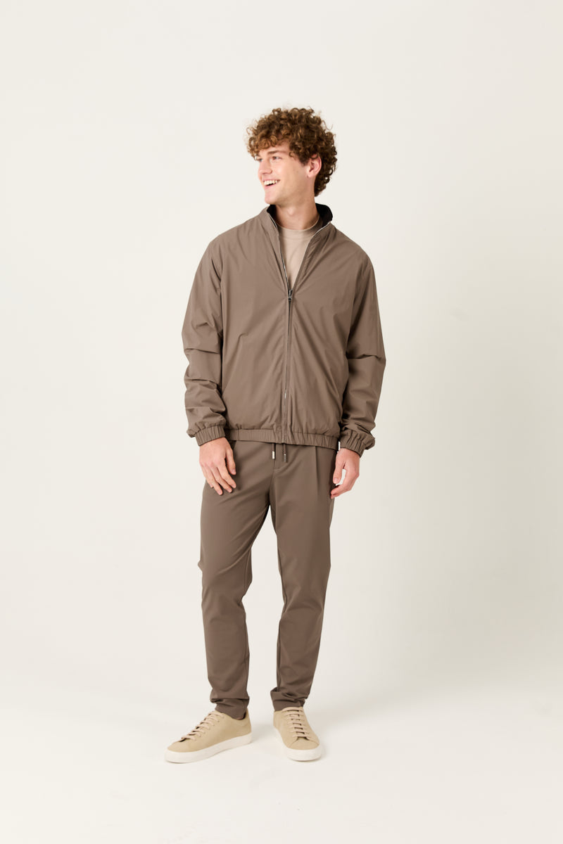Sand Marfil Windbreaker – Double-Sided Kiton Fabric