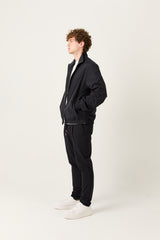 Navy Marfil Windbreaker – Double-Sided Kiton Fabric