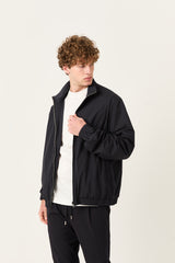 Navy Marfil Windbreaker – Double-Sided Kiton Fabric