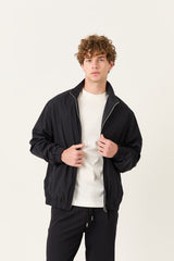Navy Marfil Windbreaker – Double-Sided Kiton Fabric