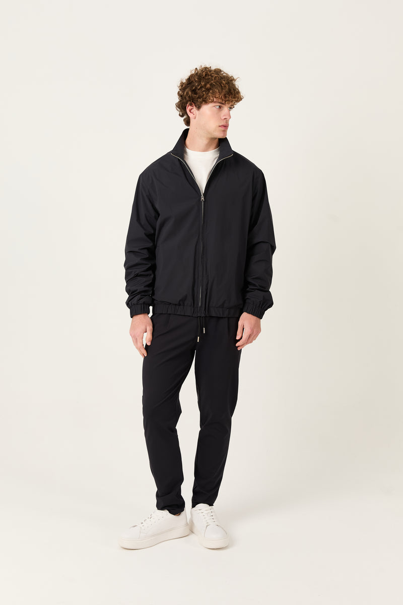 Navy Marfil Windbreaker – Double-Sided Kiton Fabric