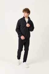 Navy Marfil Windbreaker – Double-Sided Kiton Fabric