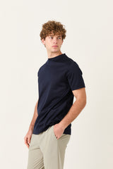 Navy Mercerized Supima T-shirt