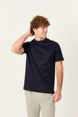 Navy Mercerized Supima T-shirt