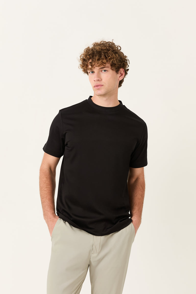 Black Mercerized Supima T-shirt