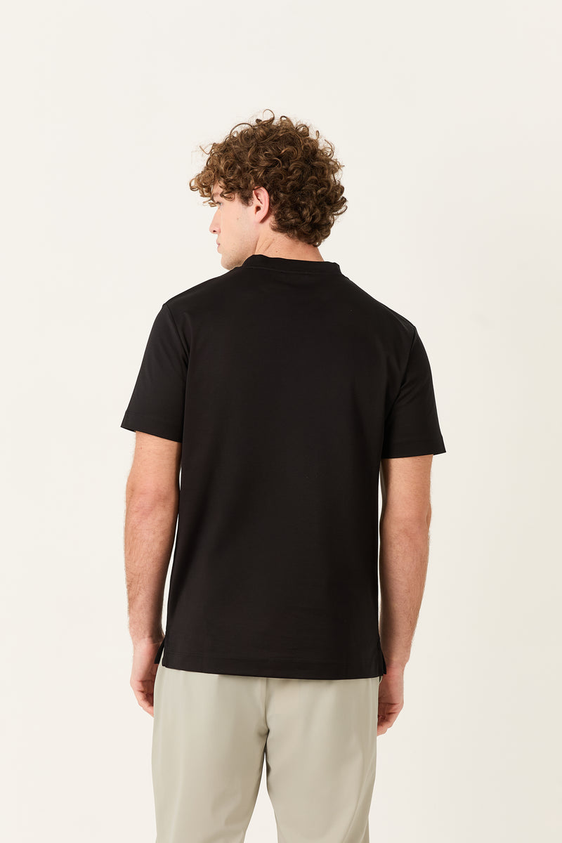 Black Mercerized Supima T-shirt