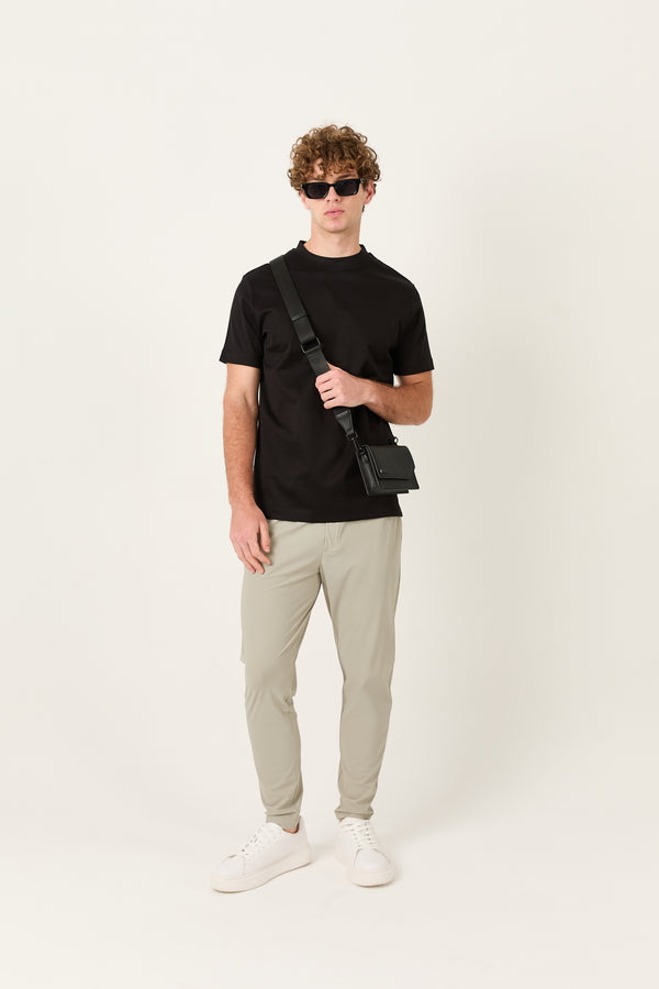 Black Mercerized Supima T-shirt