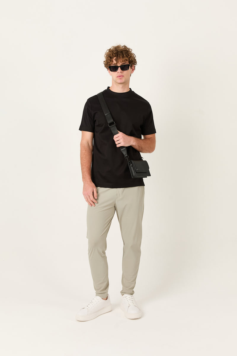 Black Mercerized Supima T-shirt