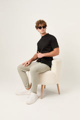 Black Mercerized Supima T-shirt