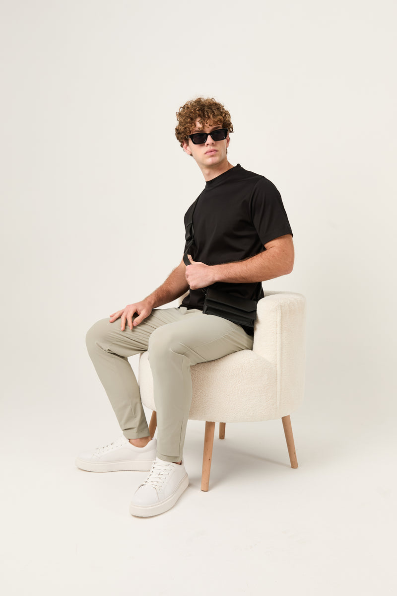 Black Mercerized Supima T-shirt