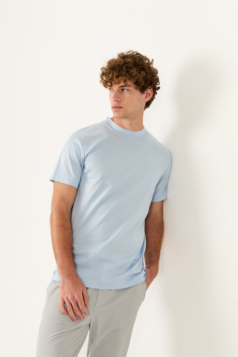 Baby Blue Mercerized Supima T-shirt