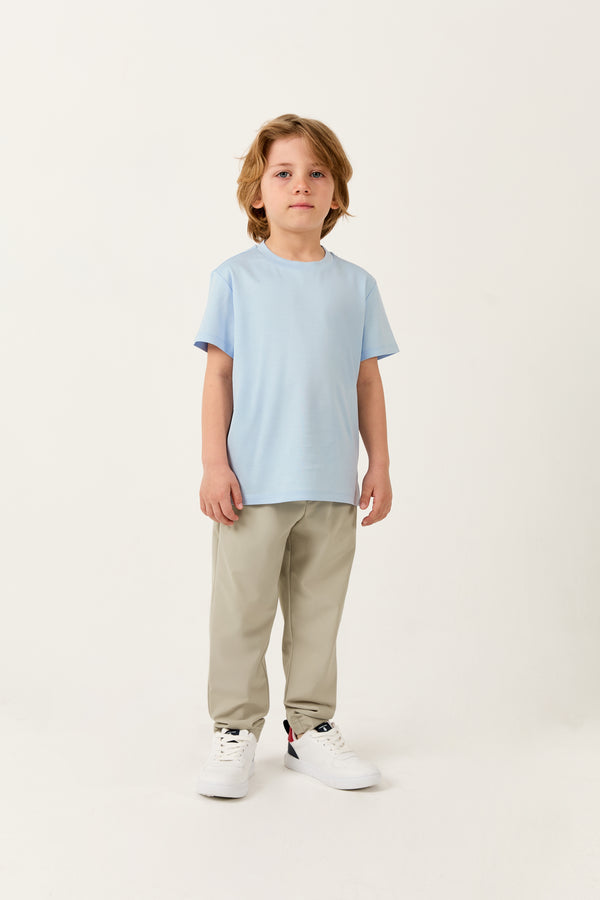 Cavalletta Kids T-shirt – Mercerized Supima Baby Blue