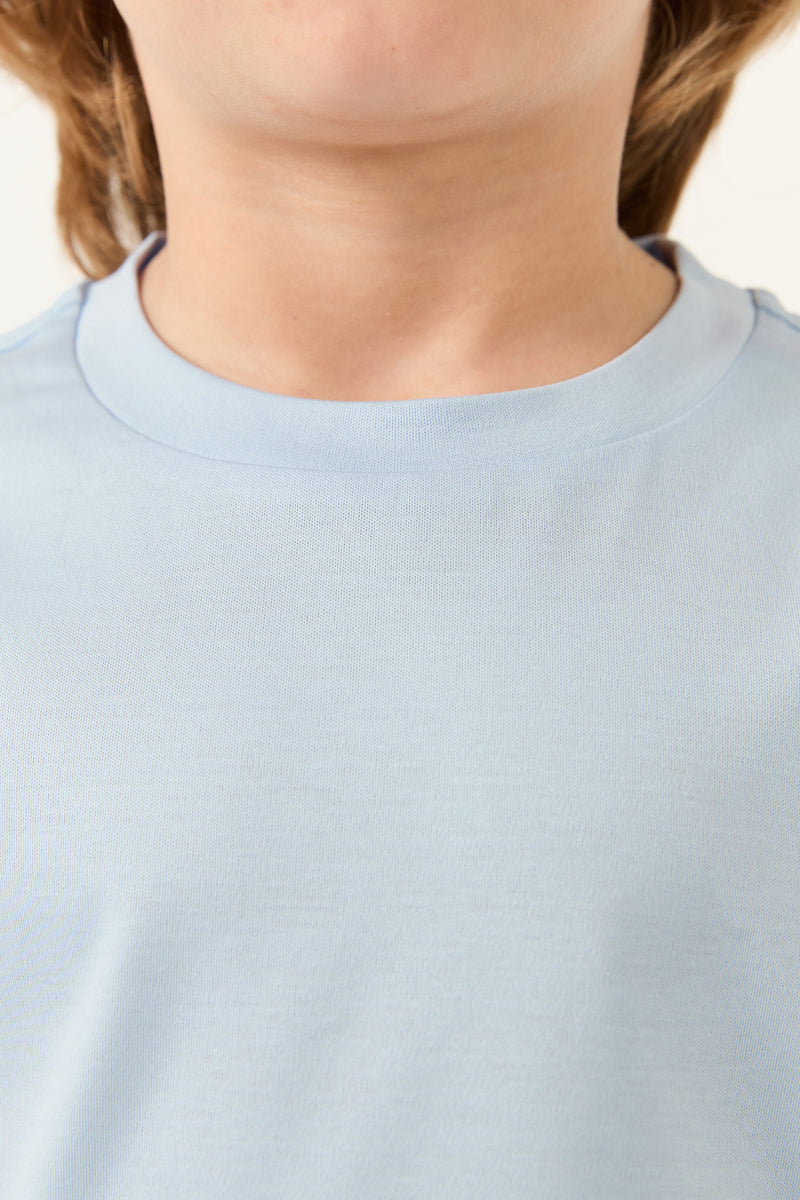 Cavalletta Kids T-shirt – Mercerized Supima Baby Blue