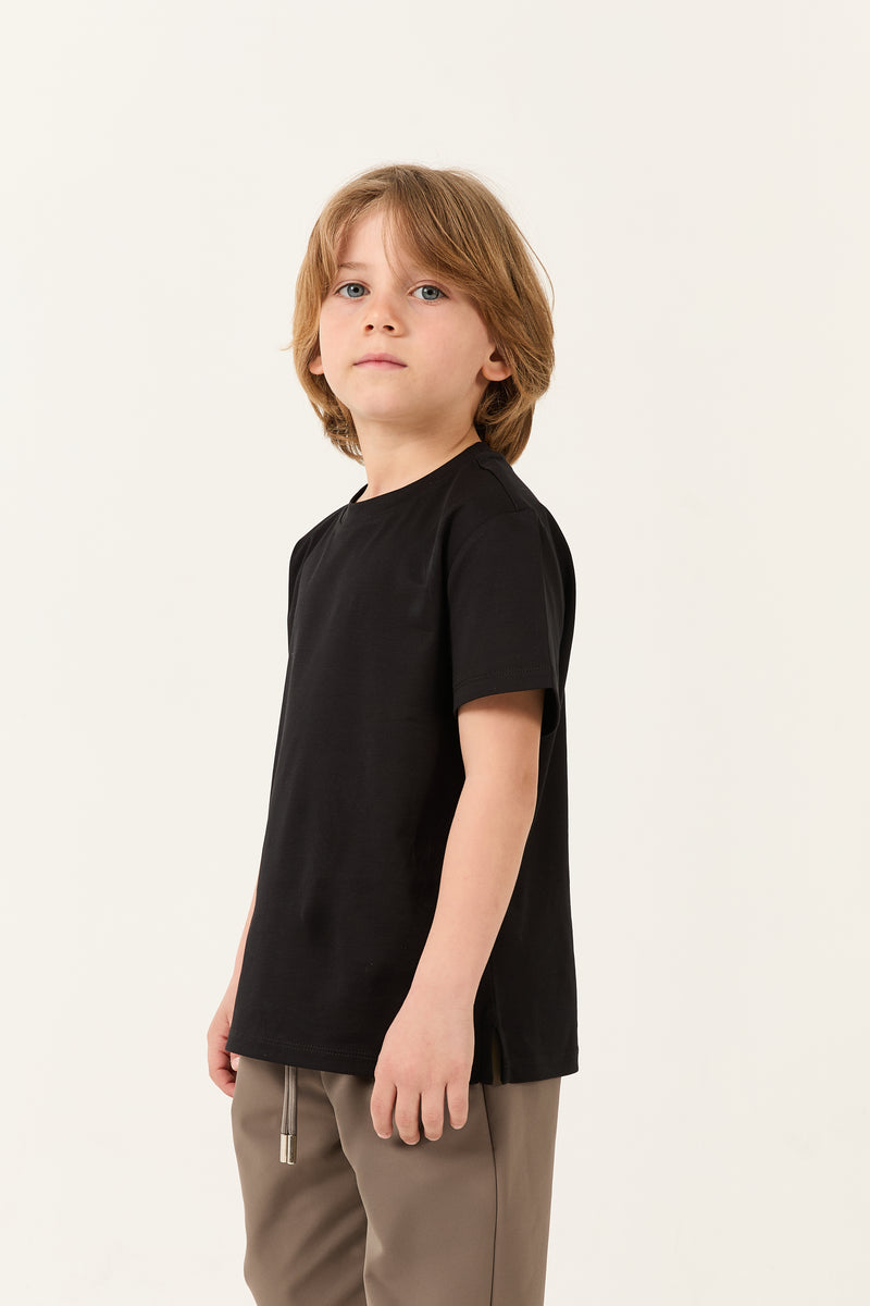 Cavalletta Kids T-shirt – Mercerized Supima Black